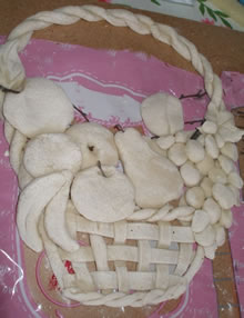 корзина с теста - мастер класс